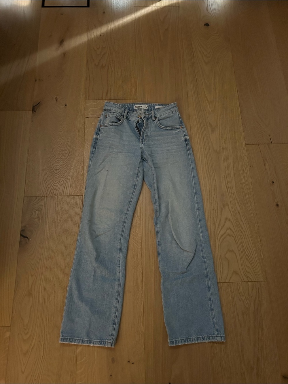 Garage Light Blue Women's Straight Leg Jeans